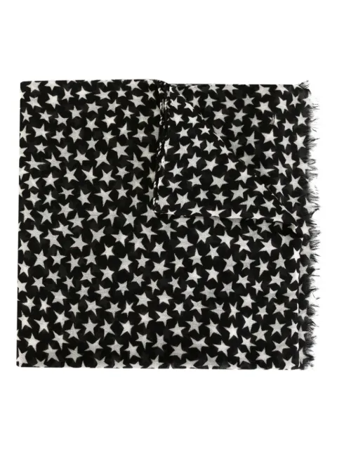Saint Laurent star print scarf