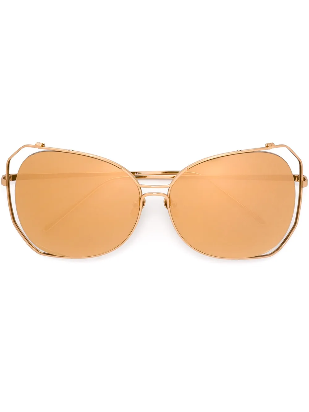 Linda Farrow '399' sunglasses Metallic