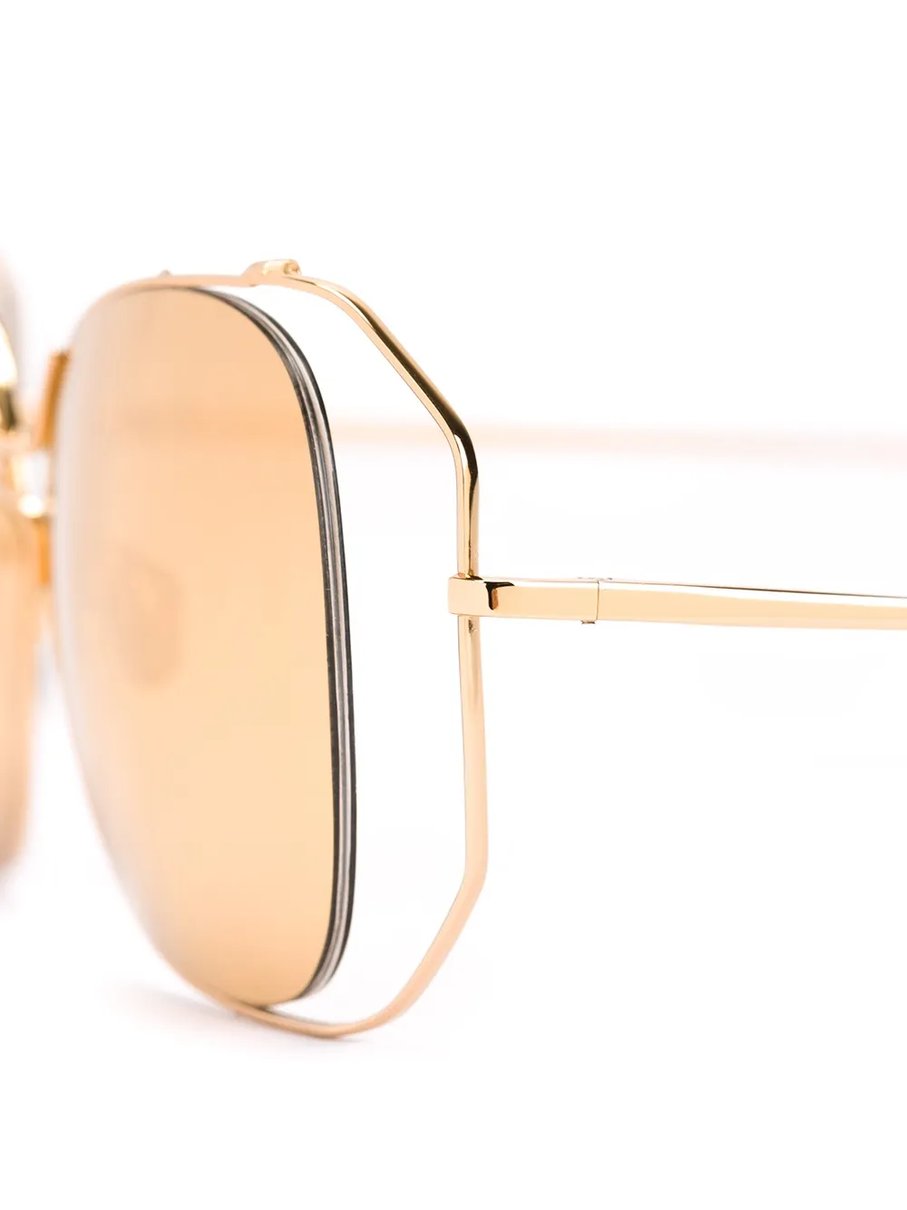 Linda Farrow '399' sunglasses Metallic
