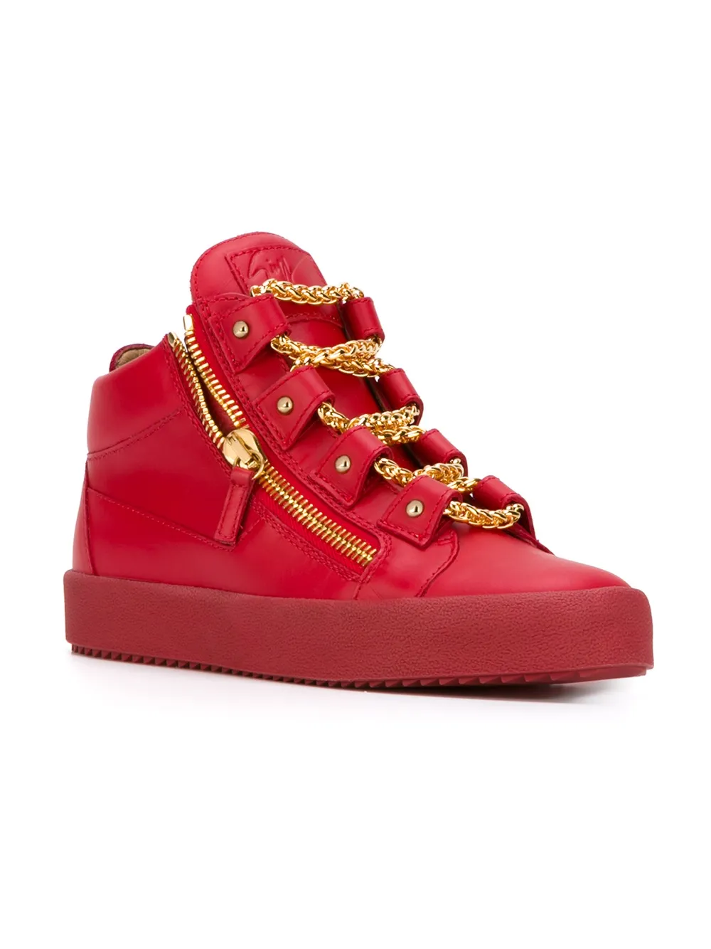 Giuseppe Zanotti 'Royce' mid-top sneakers Rood