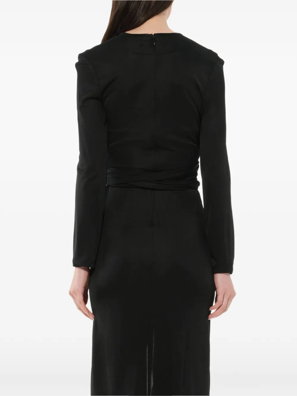 Givenchy cascading gown Zwart