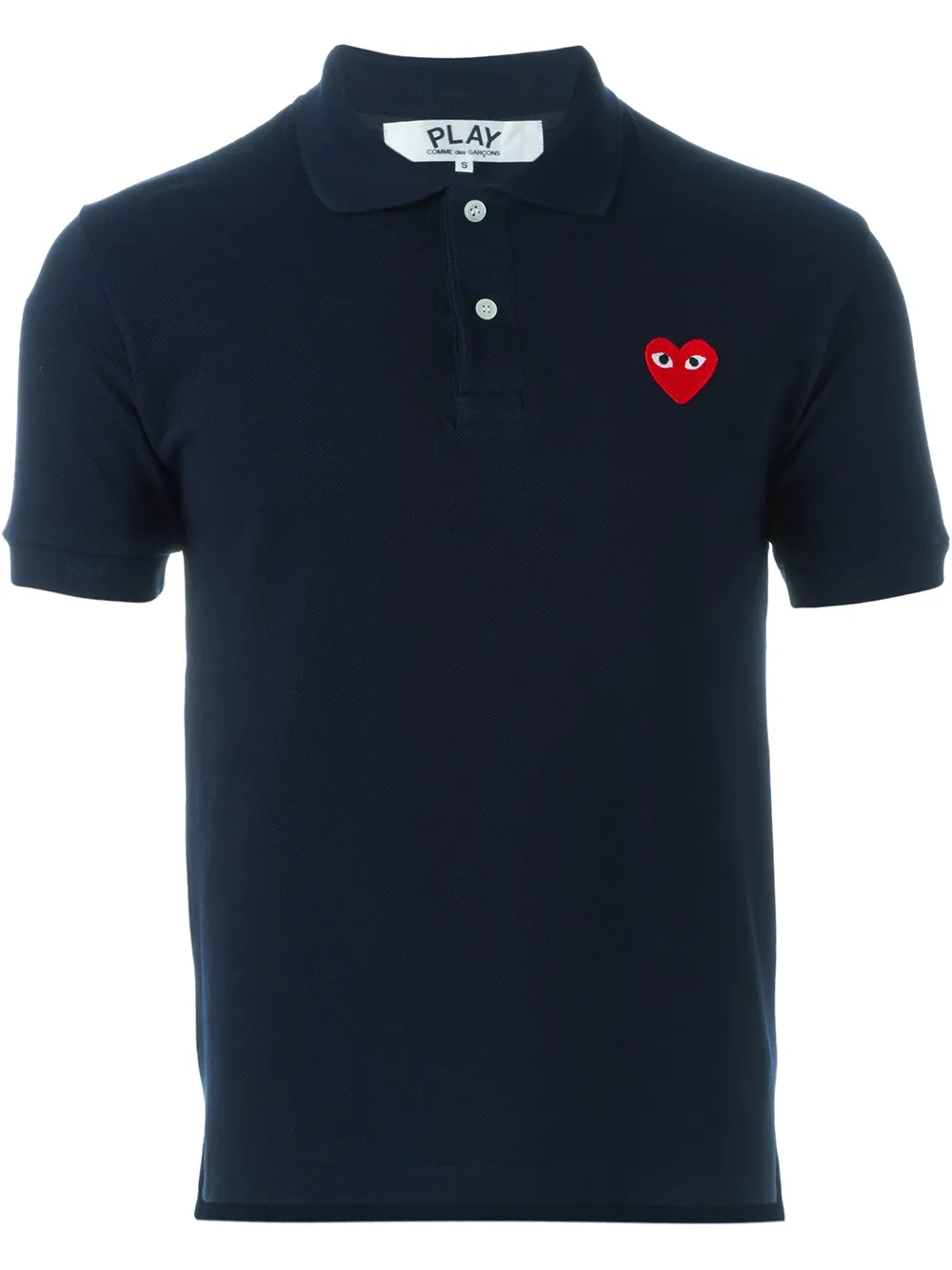 Comme Des Garçons Play Embroidered Heart Polo Shirt - Farfetch