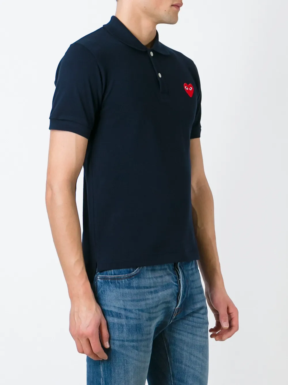 Comme des garcons store polo navy