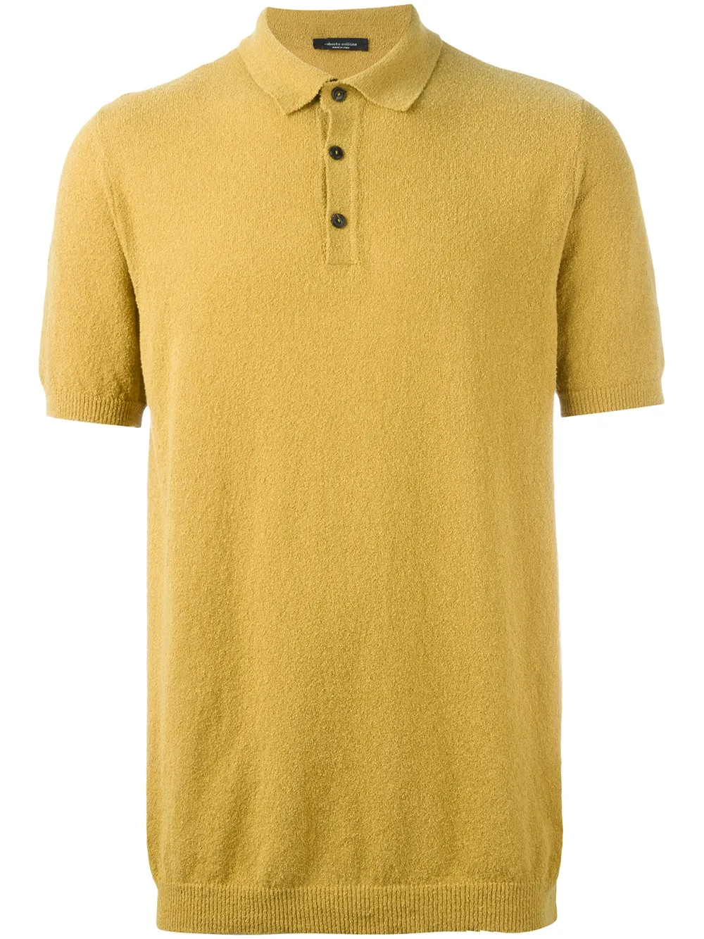 Roberto Collina classic polo shirt Geel