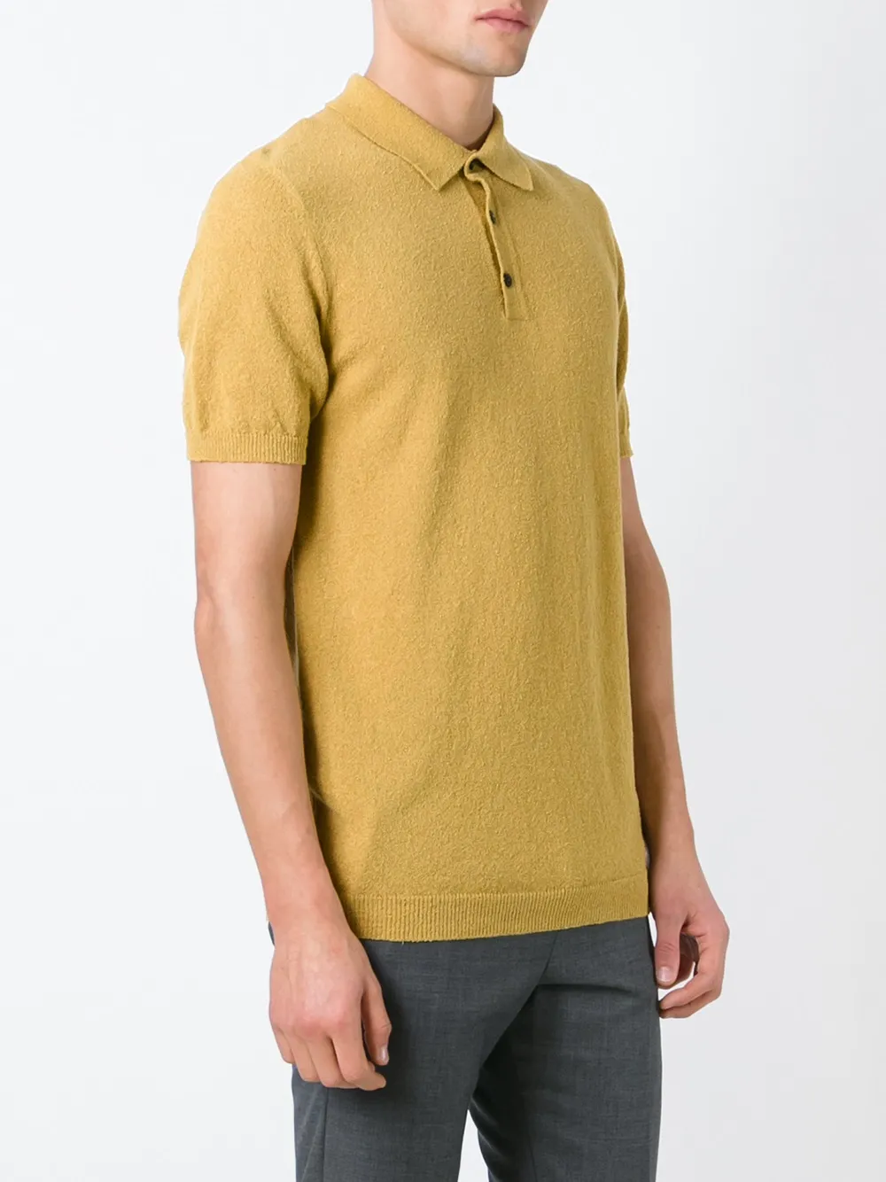 Roberto Collina classic polo shirt Geel
