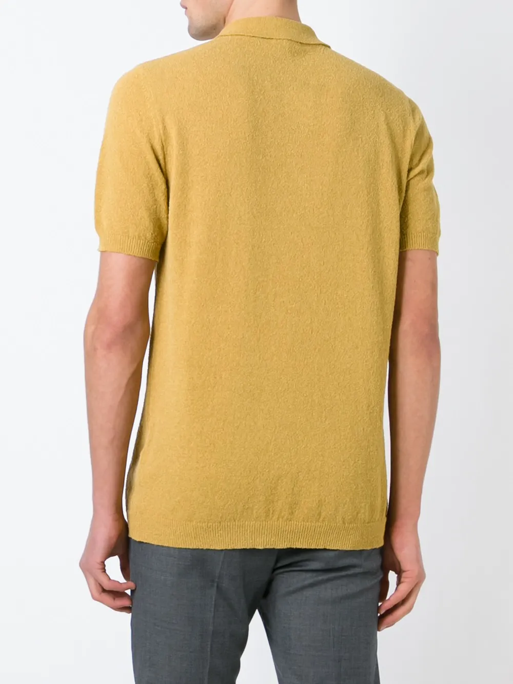 Roberto Collina classic polo shirt Geel