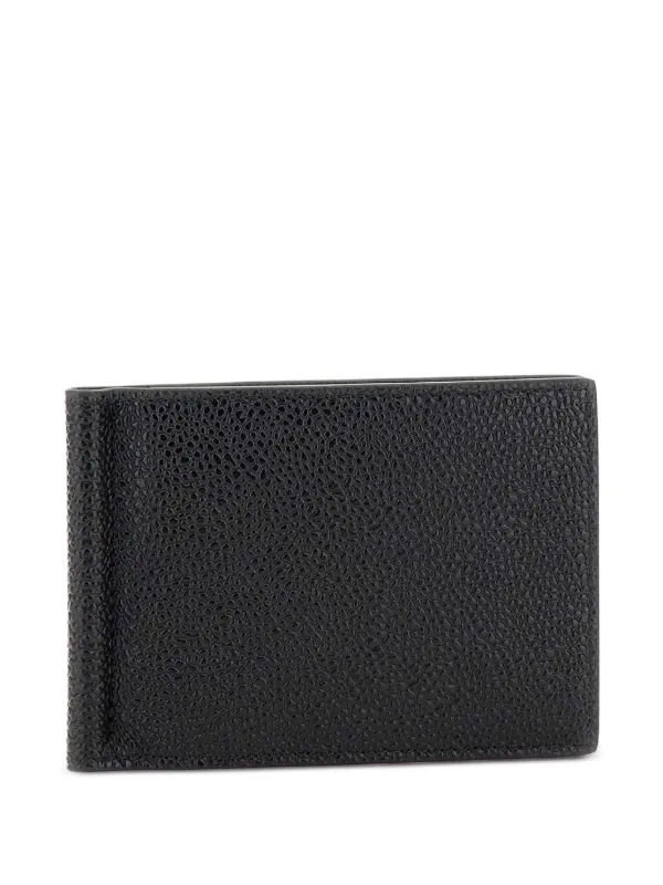 Thom Browne マネークリップ ウォレット ブラック ペブルグレイン