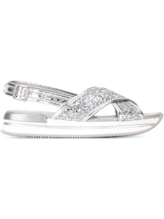 hogan glitter sandals hogan glitter sandals