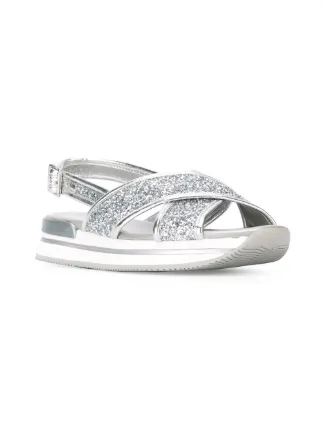 hogan glitter sandals hogan glitter sandals