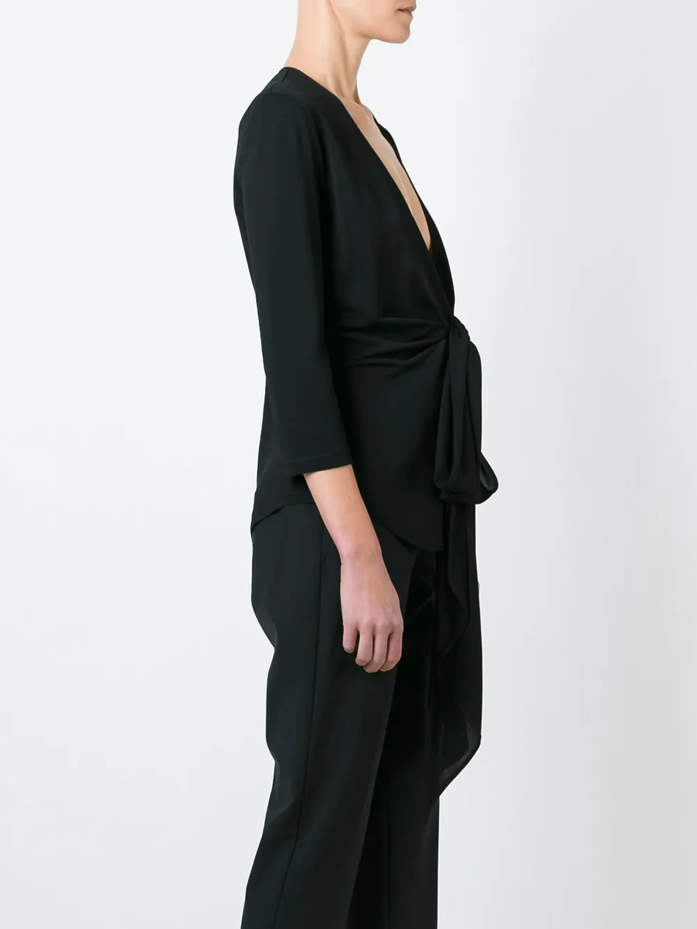 Givenchy tie fastening blouse Zwart