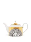 Fornasetti sun-print ceramic teapot - White