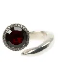 Rosa Maria garnet and diamond ring - Silver