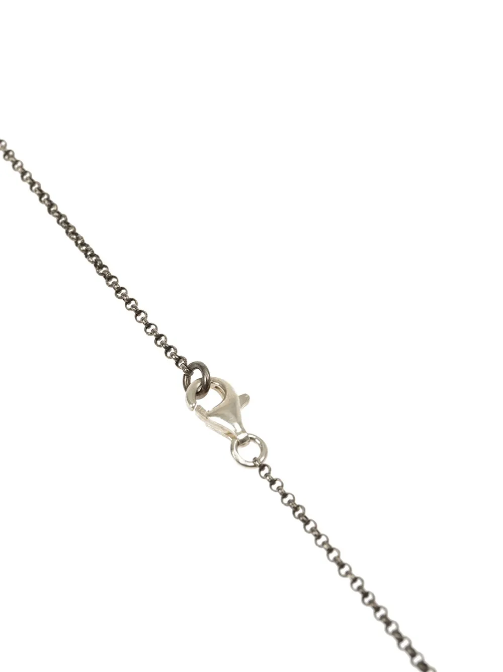 Rosa Maria Circular Diamond Pendant Necklace - Silver 