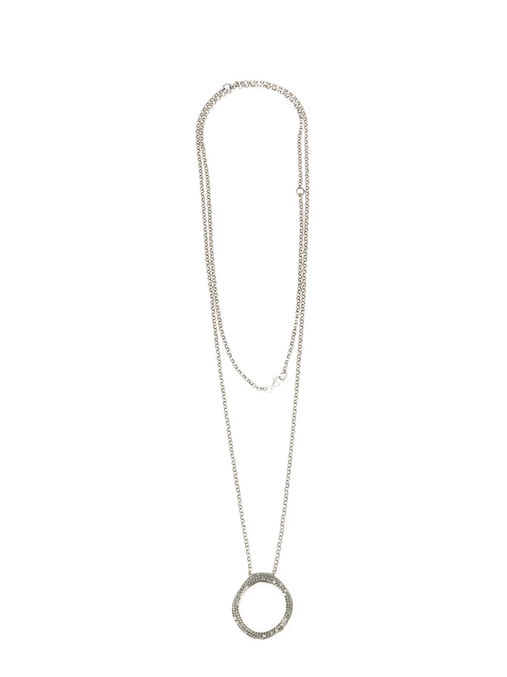 Rosa Maria ダイアモンドループ ペンダントネックレス - シルバートーン Rosa Maria ダイアモンドループ ペンダントネックレス - シルバートーン