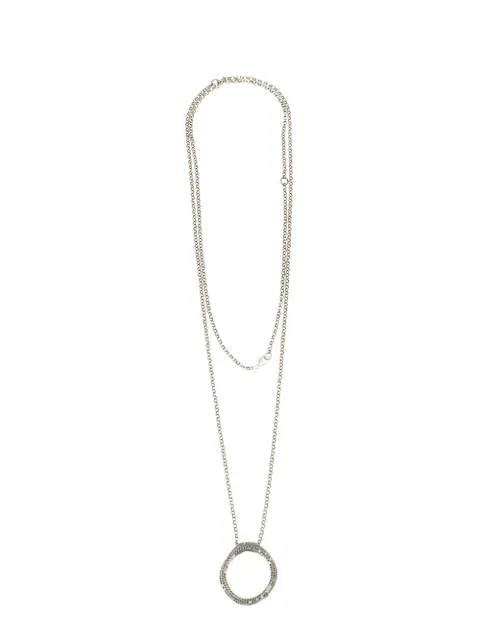 Rosa Maria diamond loop pendant necklace