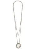 Rosa Maria topaz and diamond pendant necklace - Silver