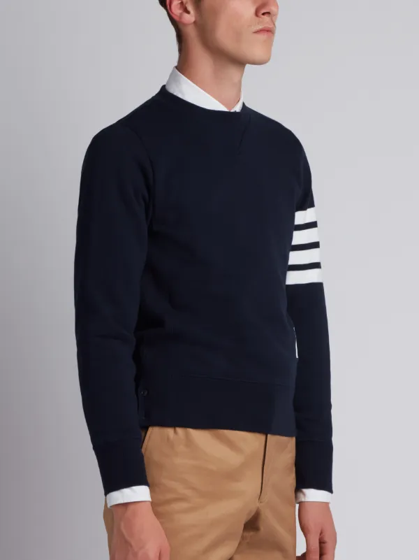 Pullover Sweatshirt With Engineered 4-Bar Stripe