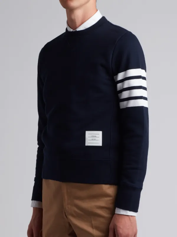 Pullover Sweatshirt With Engineered 4-Bar Stripe