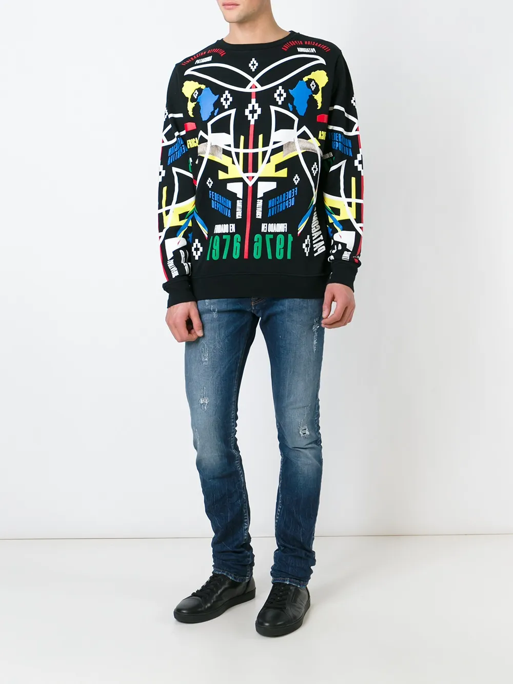 Marcelo Burlon County of Milan slim fit jeans - Blauw