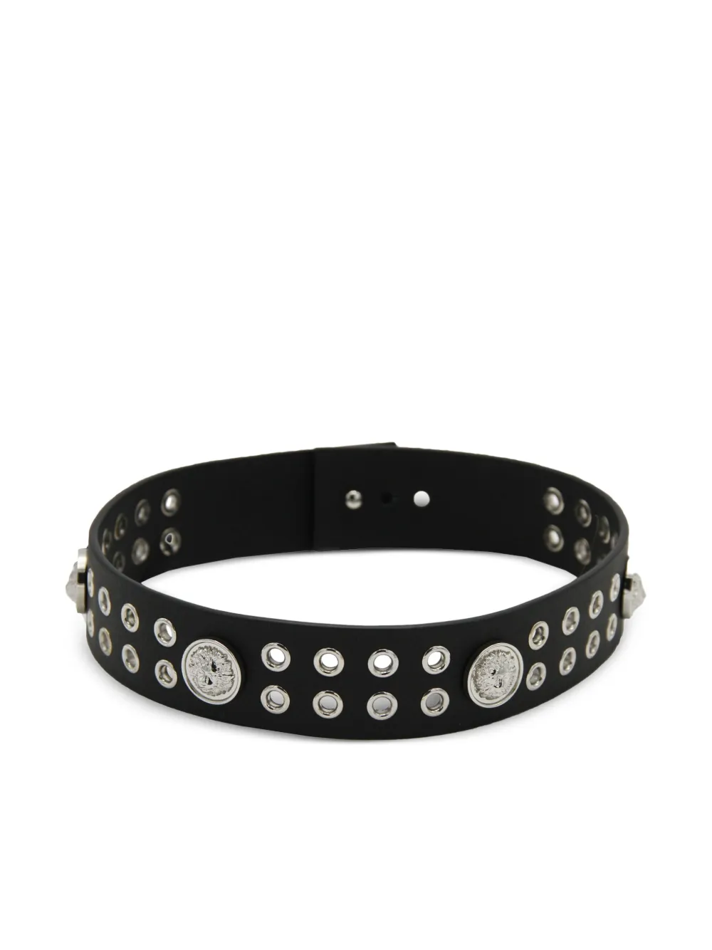 Versace lion-stud bracelet | Black | Image 1