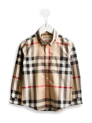 burberry plaid button down