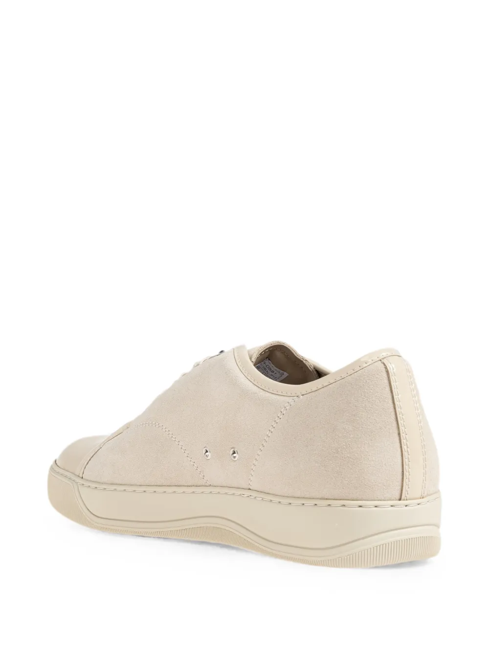 Lanvin contrasted toe cap sneakers Beige