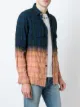 Saint Laurent checked tie dye shirt