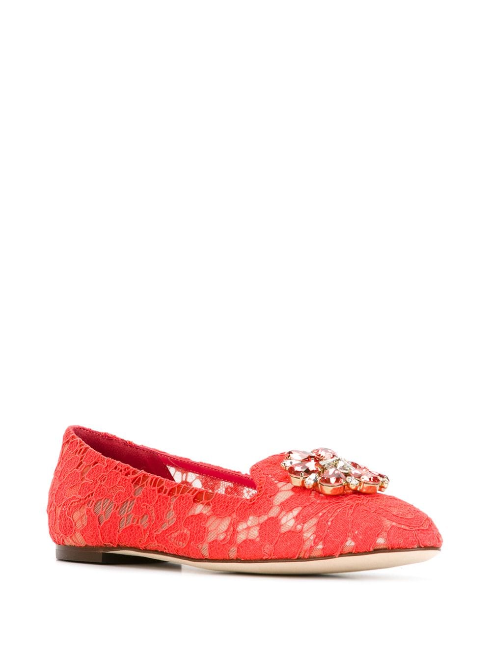 Shop Dolce & Gabbana Vally Slippers In Red