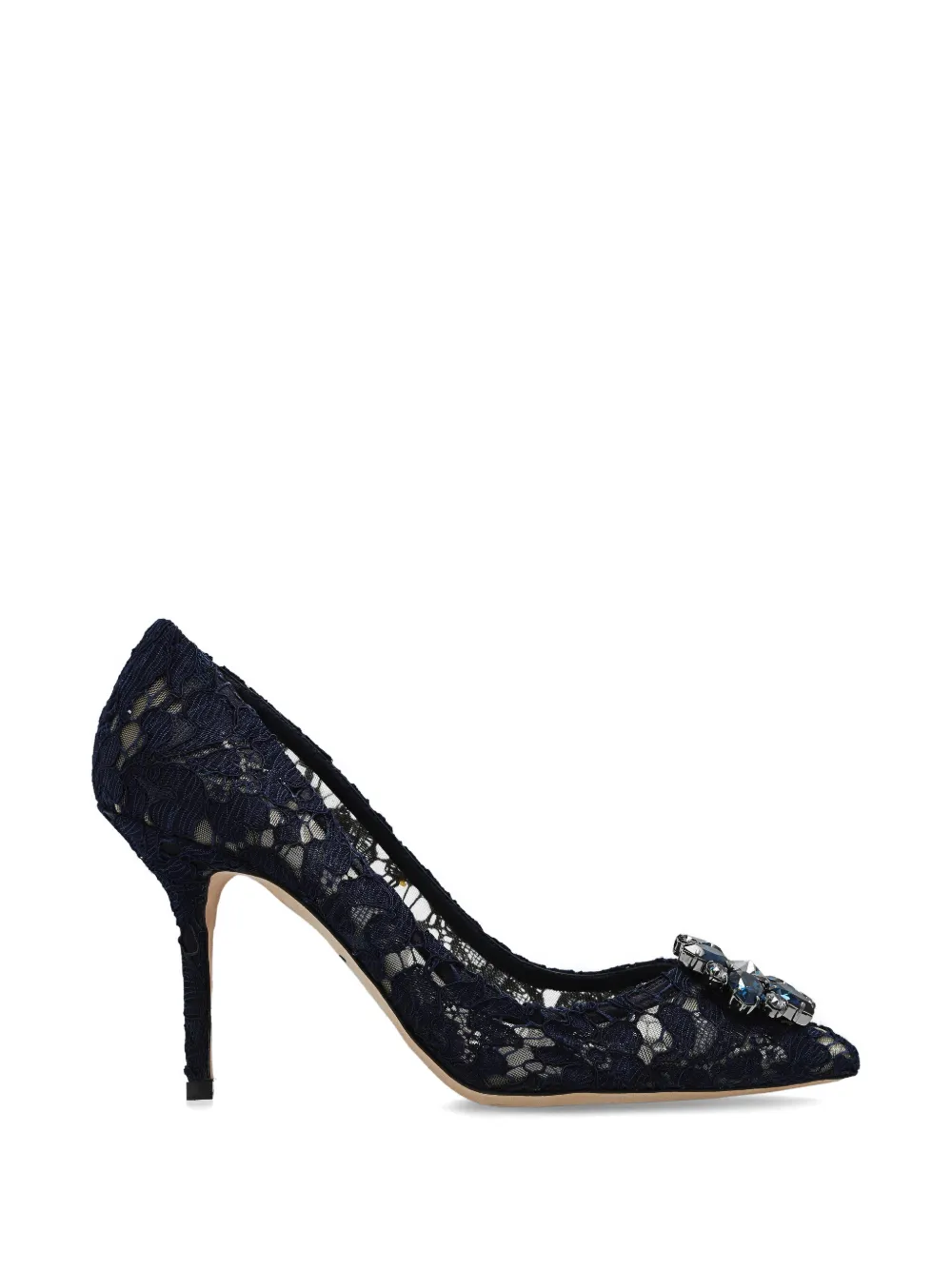 Dolce & Gabbana Rainbow Lace pumps met broche Blauw