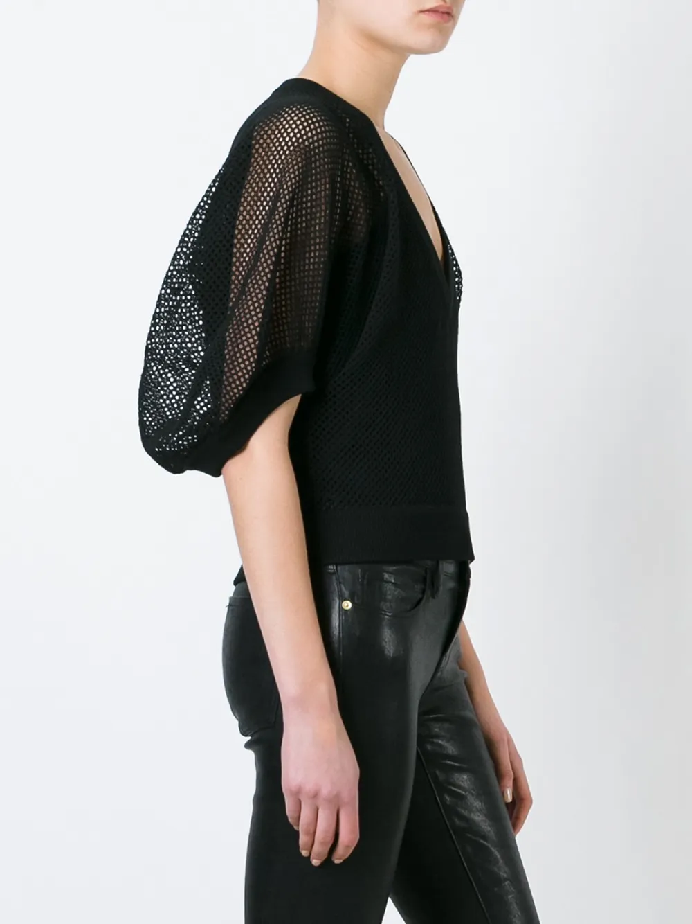  Givenchy Fishnet Sweater - Nero 