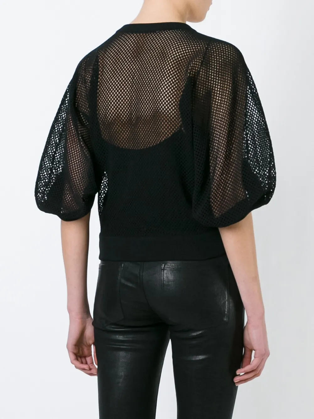 Givenchy fishnet sweater Zwart