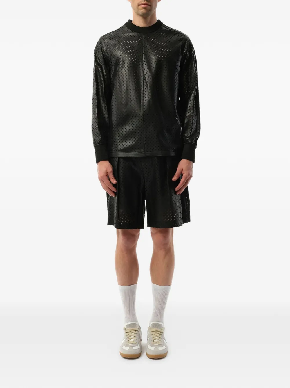 Givenchy Perforiertes Sweatshirt   Schwarz 