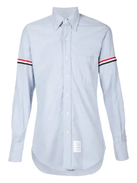 Thom Browne Grosgrain-armband cotton shirt