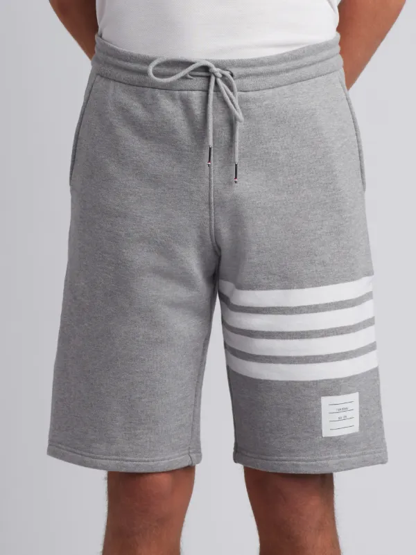 Sweatshort With Engineered 4-Bar Stripe
