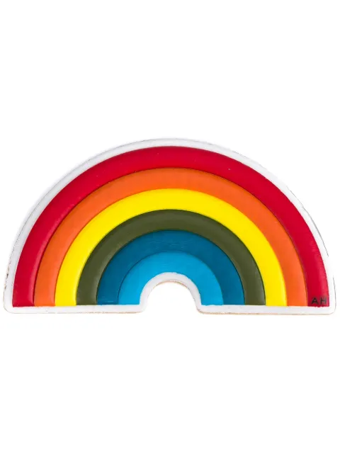 Click to view more detailed imagery on our partner's website Anya Hindmarch Oversized Rainbow Sticker For Handbag In Multicolour