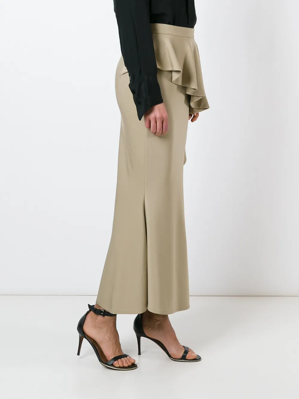 Givenchy long ruffled skirt Beige