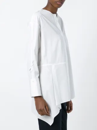 dropped hem shirt