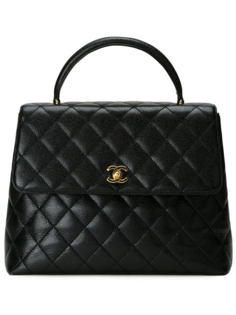 Affordable HOT SALE CHANEL quilted logo tote Women