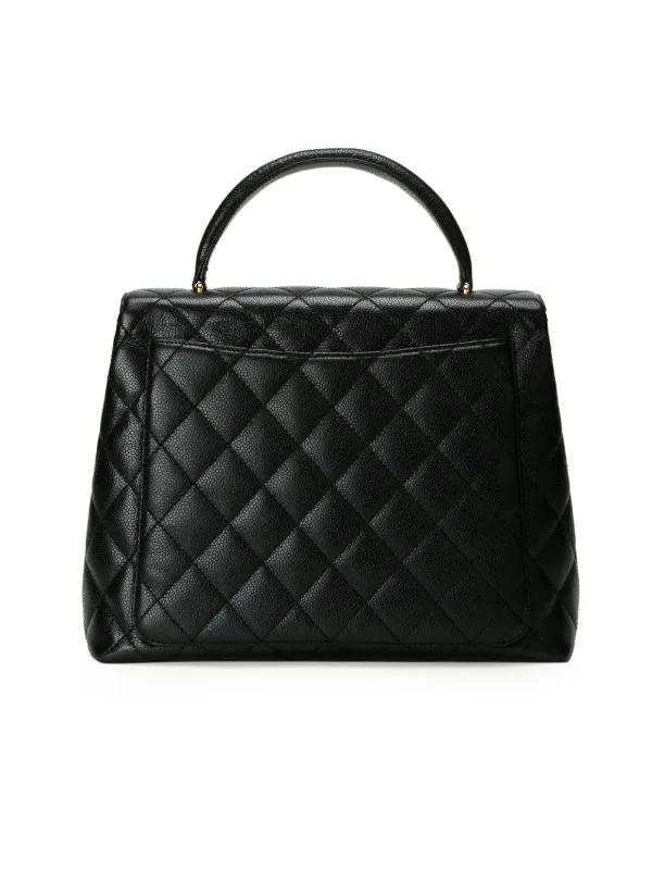 CHANEL Pre-Owned キルティングトート | ブラック | FARFETCH JP