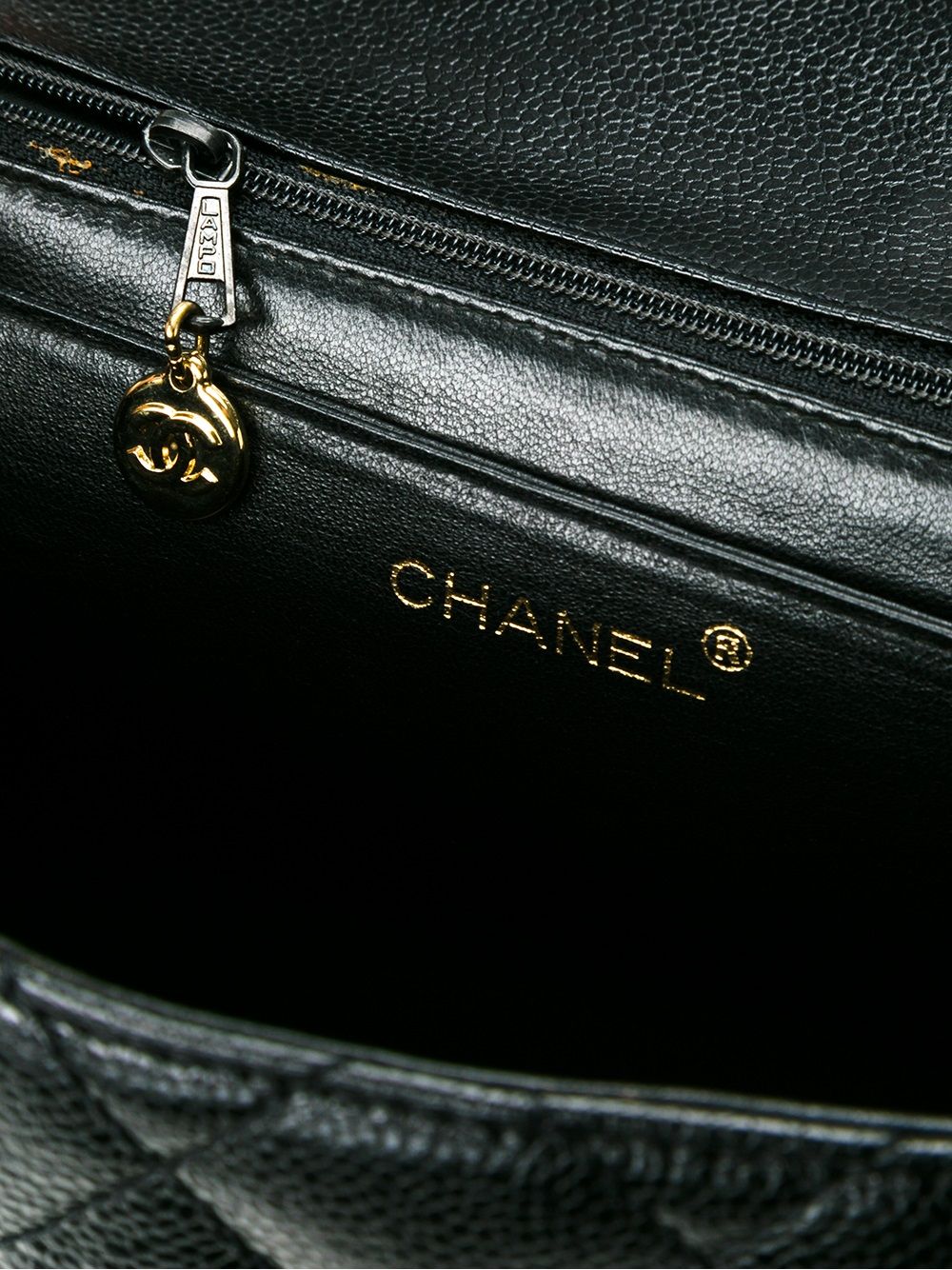 CHANEL quilted logo tote Women