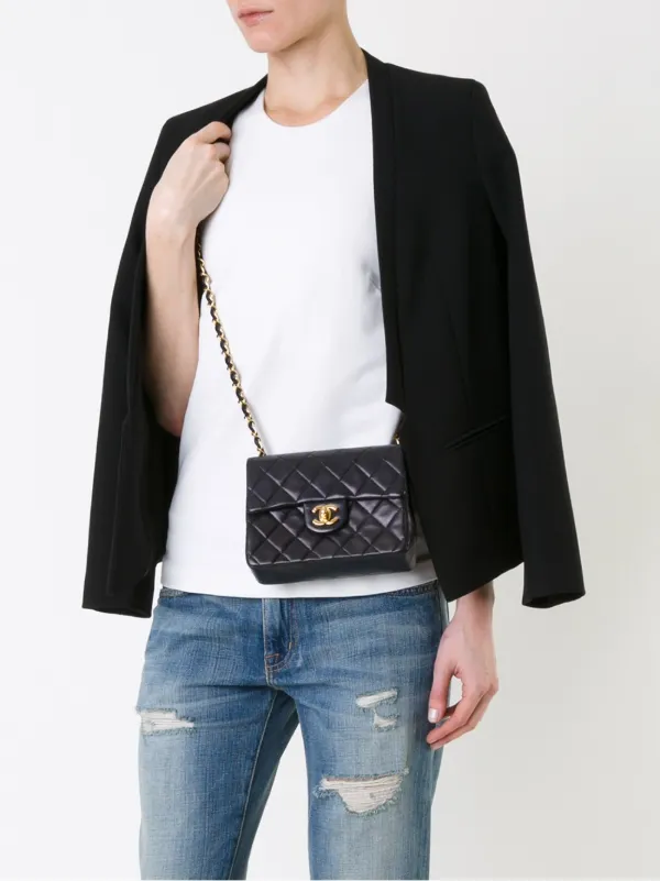 Chanel Pre Owned Small Quilted Crossbody Bag Farfetch