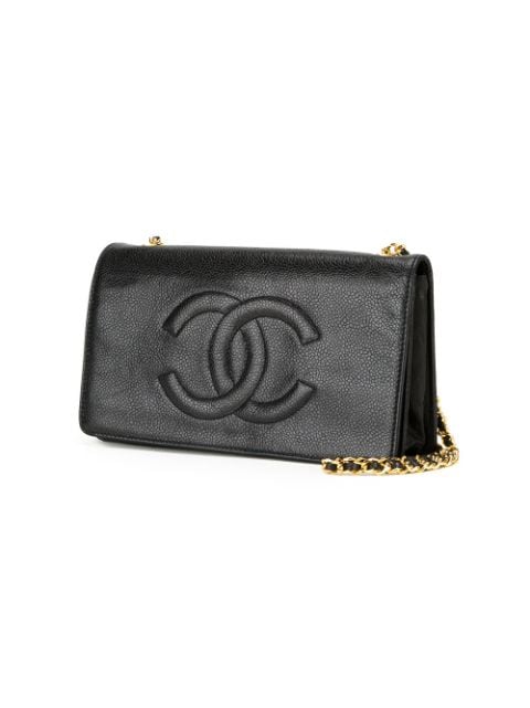 chanel embossed logo crossbody bag