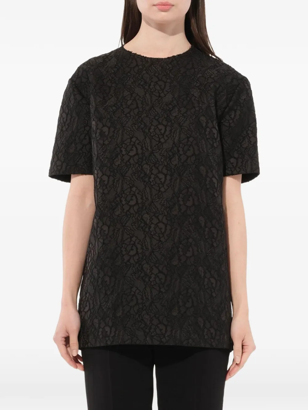 Givenchy floral lace top - Nero