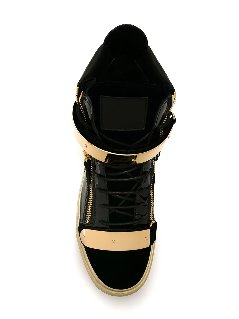 Giuseppe Zanotti 'Coby' hi-top sneakers Blauw