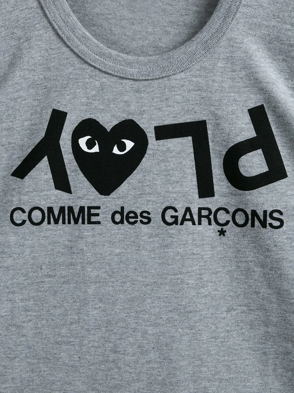 Comme Des Garçons Play Kids play print T-shirt Grijs