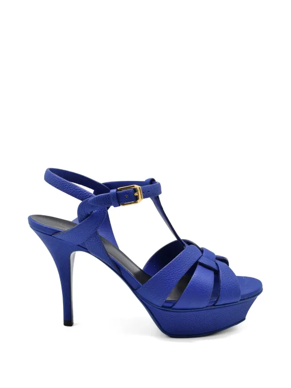 Saint Laurent 'tribute' Sandals in Blue