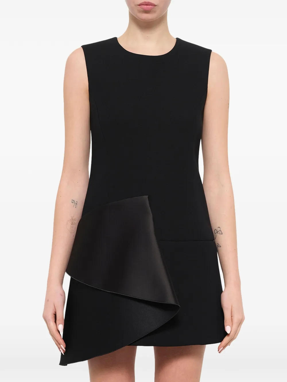 Neil Barrett peplum-detail sleeveless mini dress