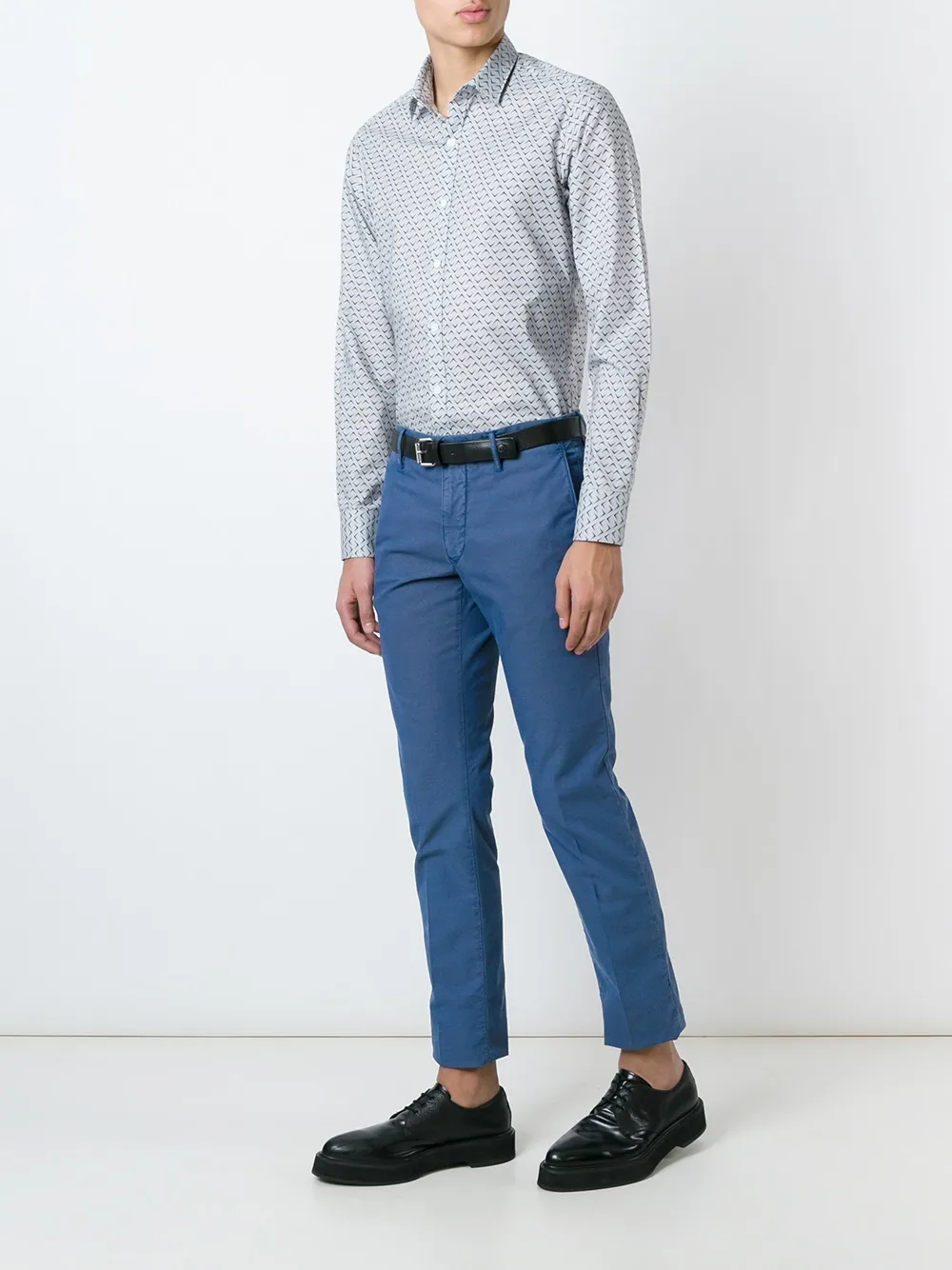 Incotex slim chino trousers - Blauw