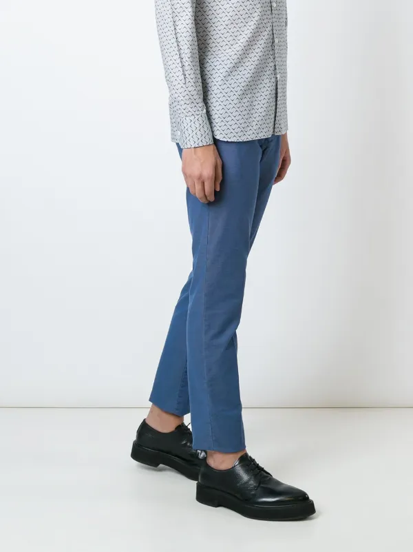 Incotex スリムフィット チノパンツ | ブルー | FARFETCH JP