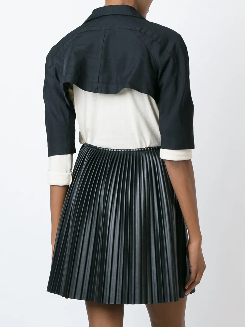 Comme Des Garçons shortsleeved bolero Zwart